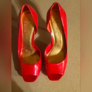Sexy Red 9 1/2B Jessica Simpson Heels